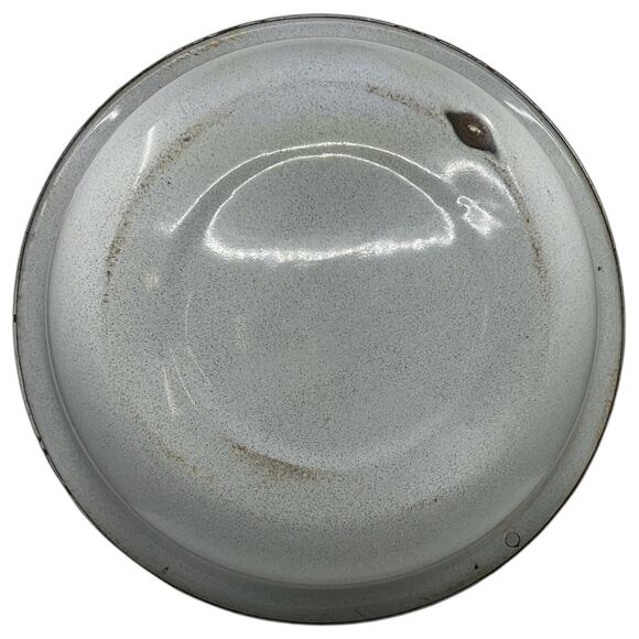 Grey Speckled Graniteware Bowl Mixing Basin Bread Making Fruit Centerpiece - Picture 6 of 6